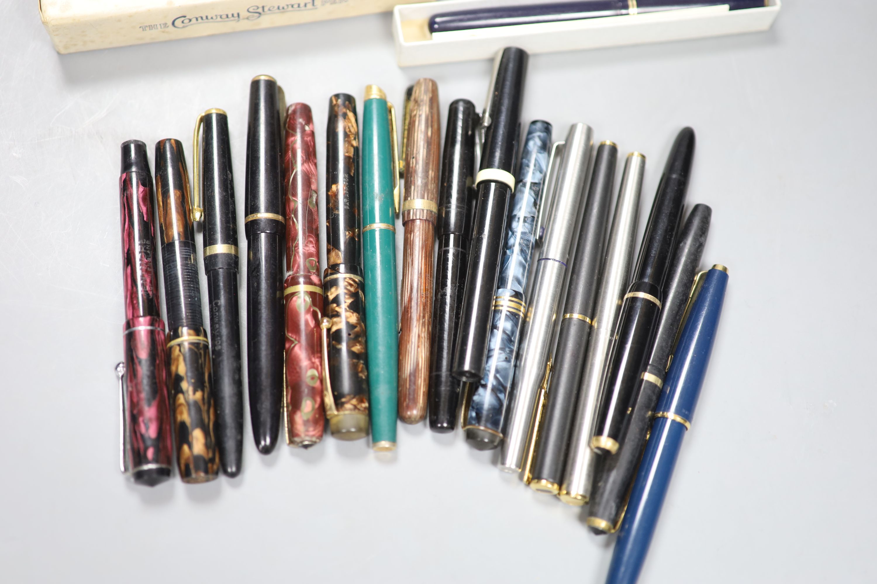 A collection of fountain pens